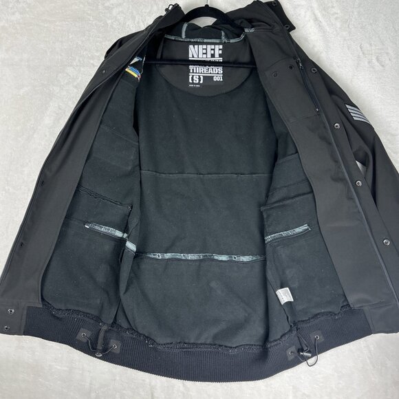 Neff Custom Threads 2011 Sarge Softshell 6000MM Snowboard Zip Jacket Small - Picture 8 of 9